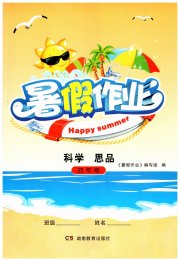 暑假作业湖南教育出版社四年级科学思品