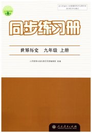 同步练习册九年级世界历史人教版人民教育出版社