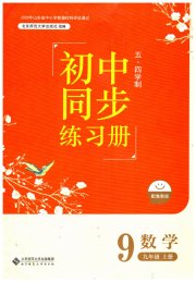 初中同步练习册九年级数学鲁教版54制北京师范大学出版社