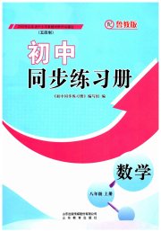 同步练习册山东教育出版社八年级数学鲁教版54制