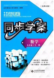 新课程同步学案九年级数学北师大版