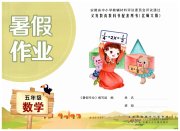 暑假作业五年级数学北师大版安徽少年儿童出版社