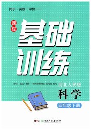 同步实践评价课程基础训练湖南少年儿童出版社四年级科学冀人版