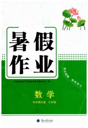 暑假作业兰州大学出版社七年级数学华师大版