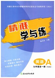 精准学与练九年级英语外研版
