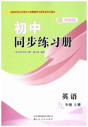 初中同步练习册九年级英语外研版山东友谊出版社