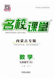 名校课堂九年级数学北师大版内蒙古专版