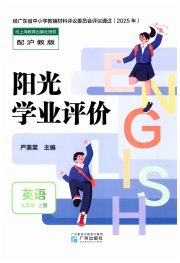 阳光学业评价九年级英语沪教版