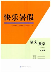 快乐暑假甘肃少年儿童出版社三年级综合人教版