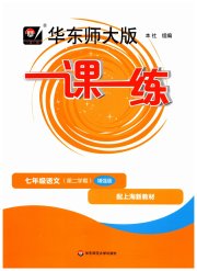 华东师大版一课一练七年级语文人教版增强版五四制