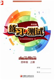 练习与测试四年级数学苏教版培优版