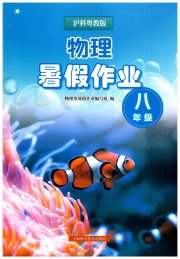 暑假作业上海科学技术出版社八年级物理沪粤版