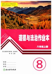 作业本八年级道德与法治人教版浙江教育出版社