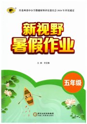 世纪金榜新视野暑假作业五年级综合贵州专版