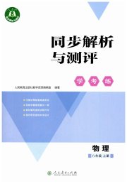 同步解析与测评学考练八年级物理人教版
