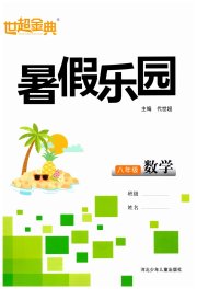 世超金典暑假乐园暑假八年级数学人教版