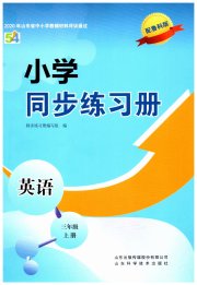 同步练习册山东科学技术出版社三年级英语鲁科版五四制