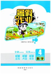 暑假作业完美假期生活四年级数学湖南教育出版社
