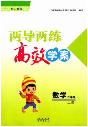 新课标两导两练高效学案二年级数学人教版