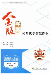 金版学案同步优学智慧作业九年级道德与法治人教版