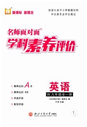 名师面对面学科素养评价九年级英语外研版