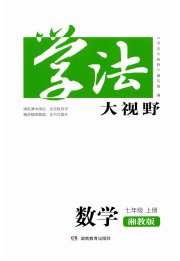 学法大视野七年级数学湘教版