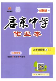 启东中学作业本九年级英语译林版盐城专版