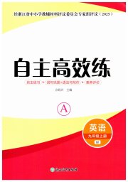 自主高效练九年级英语外研版评议教辅