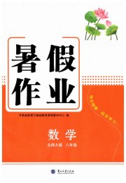暑假作业八年级数学北师大版兰州大学出版社
