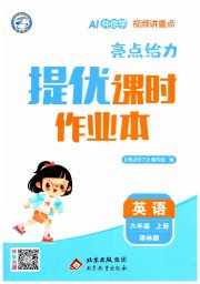 亮点给力提优课时作业本六年级英语译林版