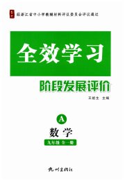 全效学习阶段发展评价九年级数学浙教版