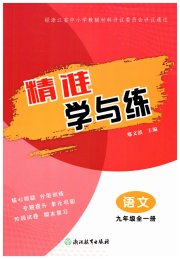 精准学与练九年级语文人教版
