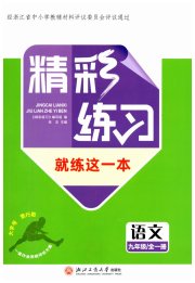 精彩练习就练这一本九年级语文人教版评议教辅