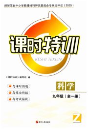 课时特训九年级科学浙教版