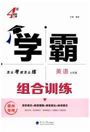 学霸组合训练九年级英语译林版扬州专版