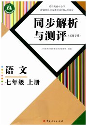 人教金学典同步解析与测评七年级语文人教版云南专版
