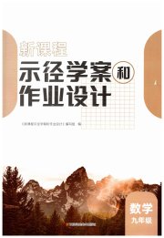 新课程示径学案作业设计九年级数学苏科版