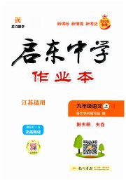 启东中学作业本九年级语文人教版徐州专版