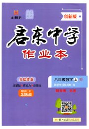 启东中学作业本八年级数学苏科版盐城专版