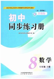 同步练习册山东教育出版社八年级数学鲁教版五四制