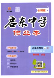 启东中学作业本九年级数学苏科版盐城专版