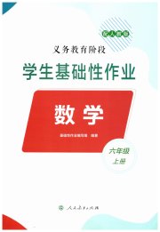 学生基础性作业六年级数学人教版