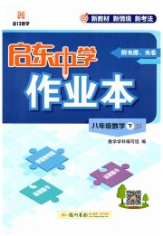 启东中学作业本八年级数学江苏版