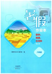 暑假作业本大象出版社八年级数学地理生物