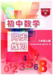 初中数学同步练习八年级沪科版上海科学技术出版社