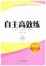 自主高效练八年级科学浙教版评议教辅