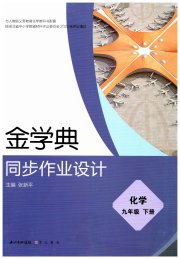 金学典同步作业设计九年级化学人教版