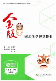 金版学案同步优学智慧作业八年级物理人教版