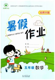 暑假作业陕西人民教育出版社五年级数学北师大版