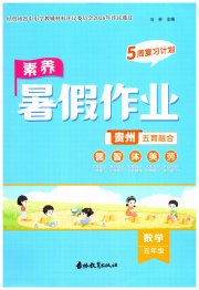 素养暑假作业五年级数学贵州专版